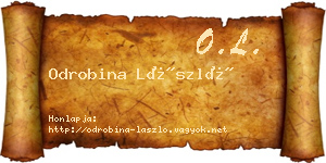 Odrobina László névjegykártya