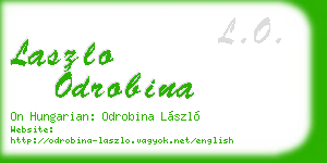 laszlo odrobina business card